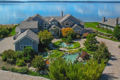Inspiration for a timeless exterior home remodel in Seattle