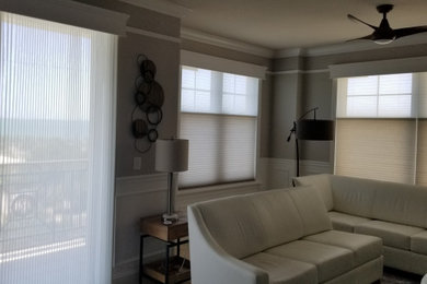 Example of a trendy home design design in Tampa