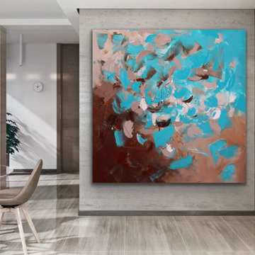 Original Handmade Modern Abstract Custom Art for Modern Contemporary Interiors
