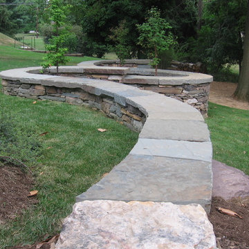 Serpentine Stone Wall
