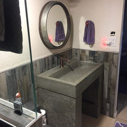 Custom Concrete Sinks - Bathroom Vanities And Sink Consoles