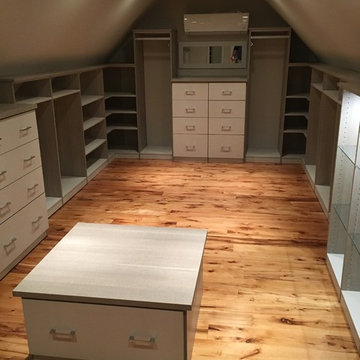 Attic Turned Walk-In