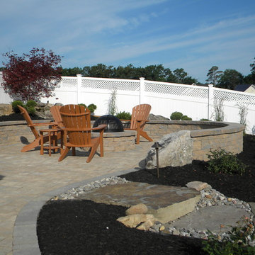 Patio with Fire Pit & Landscaping