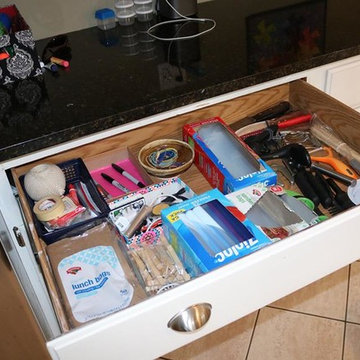 Multi-use "Junk Drawer" organized