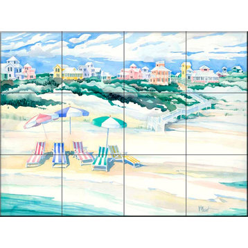 Tile Mural, Seaside Shade by Paul Brent