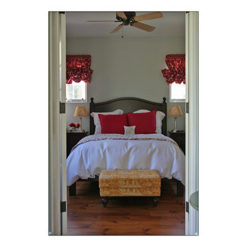 Custom Handcrafted French Country Bedroom Furniture, Bed, Armoire, Table