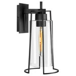 Norwell Lighting - Norwell Lighting 1241-MB-CL Cere, 1-Light Small Outdoor Wall Mount - 1241-MB-CLRobust in scale yet refined with its materials, CeCere 1 Light Small O Matte Black Clear Gl *UL: Suitable for wet locations Energy Star Qualified: n/a ADA Certified: n/a  *Number of Lights: 1-*Wattage:60w T10 Edison bulb(s) *Bulb Included:No *Bulb Type:T10 Edison *Finish Type:Matte Black