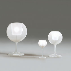 Glo Total White Table Lamp by Penta Light - Table Lamps
