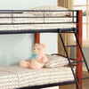 Coaster Haskell Metal Twin over Twin Bunk Bed in Natural Wood and Black Finish
