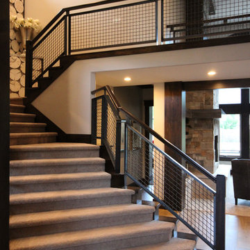 Custom Grid Paneled Balustrades