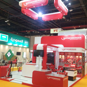 EXHIBITION STAND DESIGN AND BUILDUP FOR ROTHENBERGER AT THE BIG 5 DUBAI