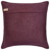 Purple Cotton Sequins Embroidery Rose 26"x26" Pillow Cover, Munstead Wood Rose