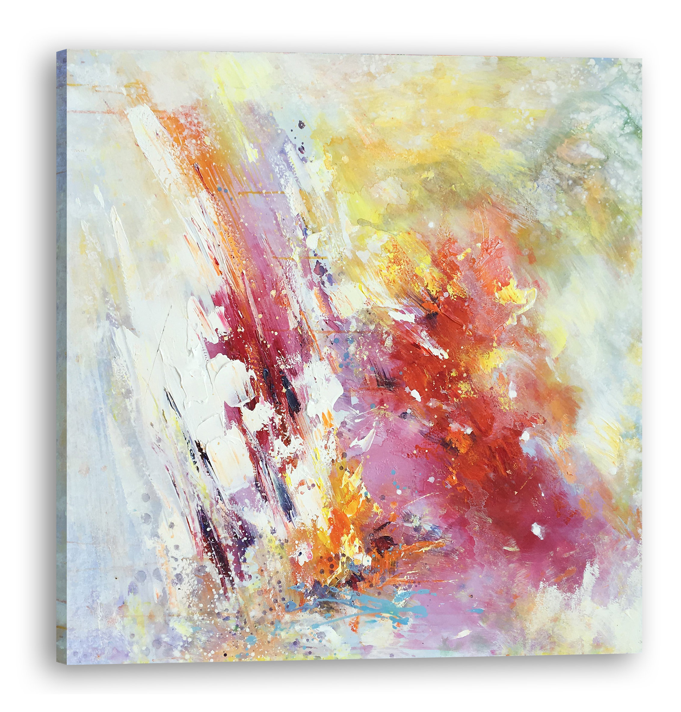 "Abstract Colors" Hand Painted Oil Canvas Artwork; Modern Art; Fine Art
