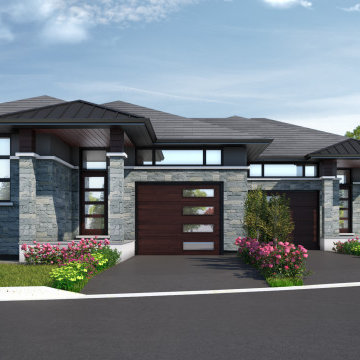 Semi Detached Bungalow - Front Elevation