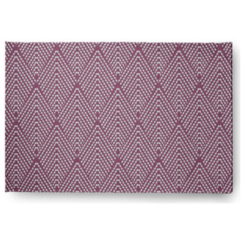 Lifeflor Diamond Fall Design Chenille Area Rug, Purple, 2'x3'