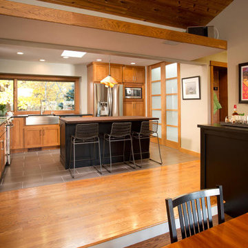River Falls, WI Cherry Wood Kitchen