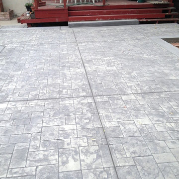 Stamped Concrete Walkway