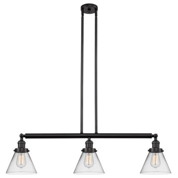 Innovations Large Cone 3-Light Island Light, Oiled Rubbed Bronze