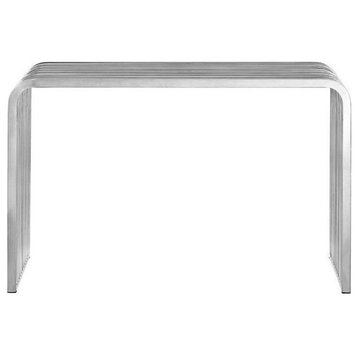Pierson Stainless Steel Console Table, Silver