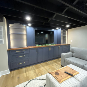 After picture of the entertainment center