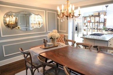 Trendy dining room photo in New York