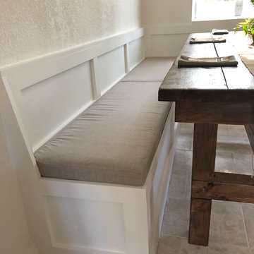 Custom breakfast nook cushions