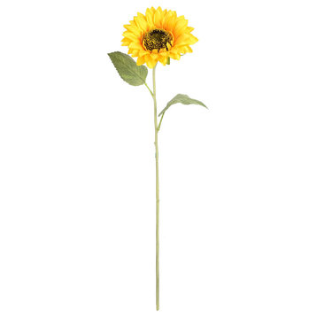 Vickerman 23" Yellow Sunflower Stem, Set of 6