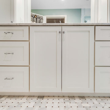 Nantucket to Natick White Master Bath