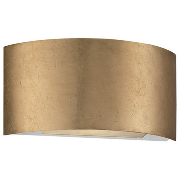 Modern Forms Vermeil LED Wall Sconce, Gold Leaf