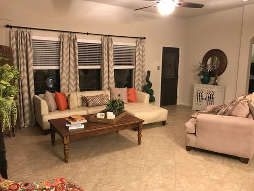 Help My Living Room I Am Stuck Between Design Styles Looks Cluttered I Am In Need Of Two Accent Chairs Good For Pets Which Does Not Show Marks Easily A Rug Small End Table New Pillows Any Ideas To Bring This Room