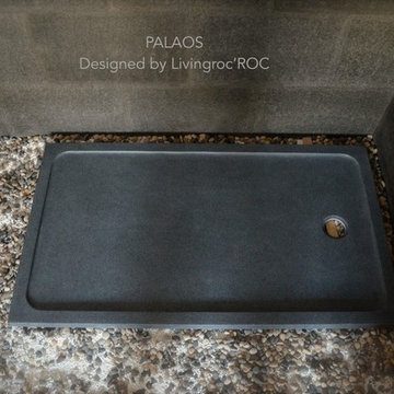 PALAOS 48"x32" GRAY GRANITE SHOWER BASE