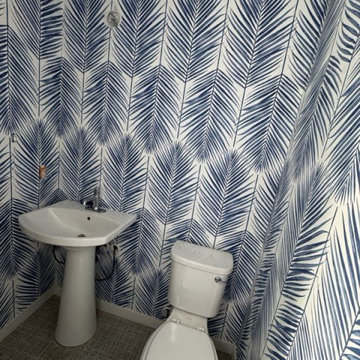 Wallpaper installation Powder room in Parker