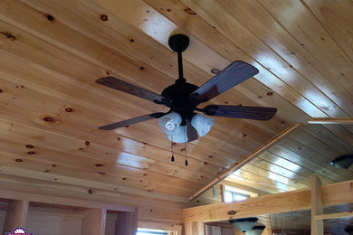Tongue & Groove Ceiling in Park Model Cabin