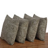 Paisley Suede 4 Piece Pillow Shell Set, Dried Herbs, 20"x20"