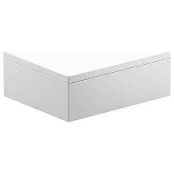 Kohler K-27365 Draft 6" Bathroom Storage Container, White