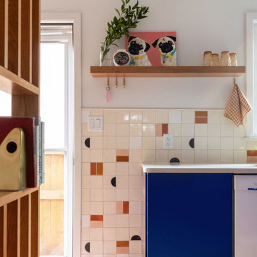 Retro Cobalt Kitchen