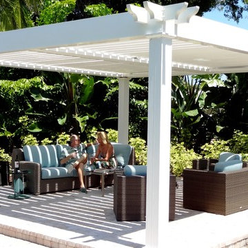 Adjustable Louvered Pergola and Patio Cover