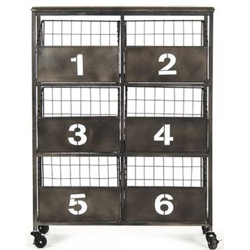 Storage Cart CLAUDIO Oyster Gray Metal