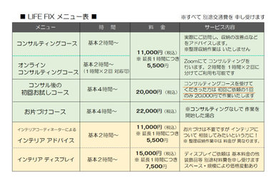 料金表