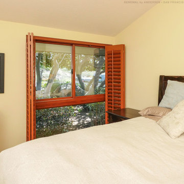 New Wood Windows in Attractive Bedroom - Renewal by Andersen San Francisco Bay A