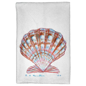 Scallop Shell Kitchen Towel - Two Sets of Two (4 Total)