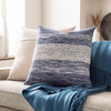 Levi IVL-001 Pillow Cover, Denim, 20"x20", Pillow Cover Only