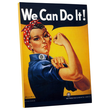 Vintage Apple "Rosie the Riveter" Gallery Wrapped Canvas Wall Art