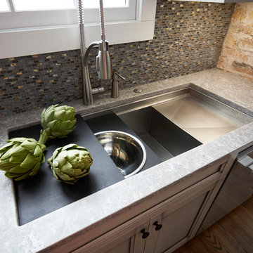 Refined Dusk Grey Custom Kitchen in Winnetka
