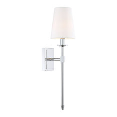 50 Most Por Wall Sconces With A Fabric Shade For 2018 Houzz Kira Home Torche 20 Wall Sconce Light Linen Shade