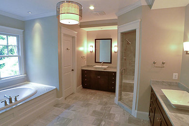 Example of an arts and crafts bathroom design in DC Metro