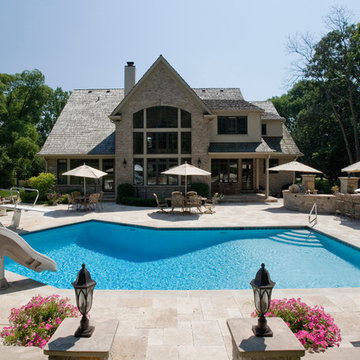 Riverwoods, IL Inground Geometric Swimming Pool