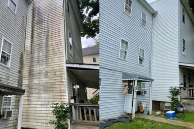 Example of an exterior home design in Other