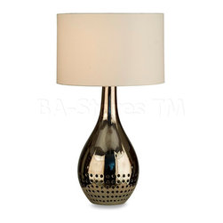 Perf Table Lamp in Chrome Finish - Table Lamps