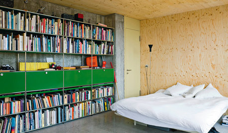 Nicht nur für lange Lesenächte: Schlafzimmer mit Bücherregalen